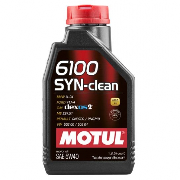 Масло Motul 6100 Syn-Clean SAE 5W40 1л