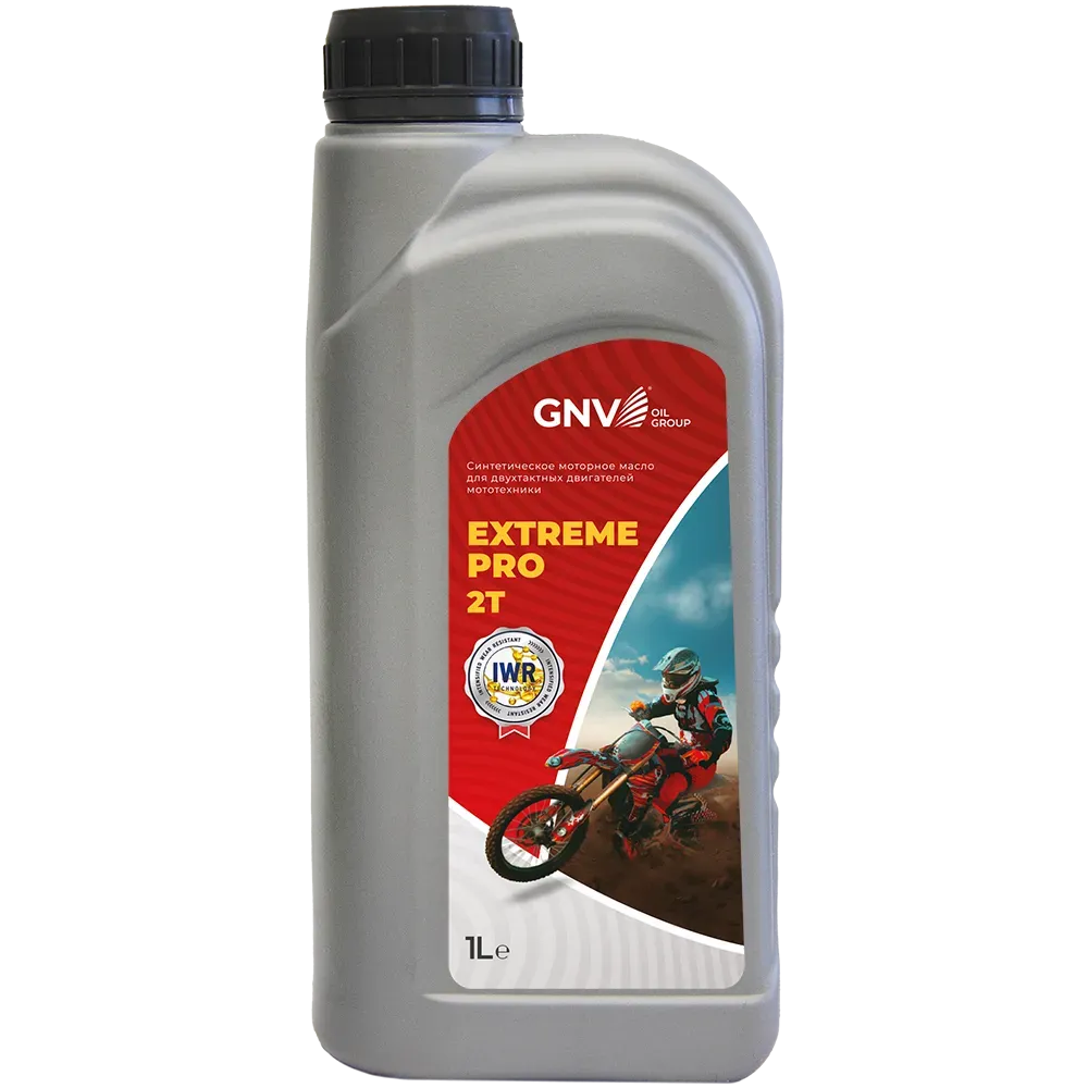 Моторное масло для мототехники GNV Extreme Pro 2T СИНТ 1 л