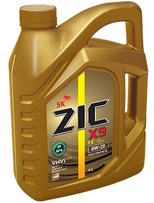 Масло ZIC X9 FE SAE 0W20 4л. A1/B1, A5/B5