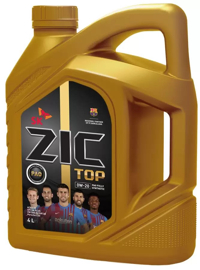 Масло ZIC TOP SAE 0W20 4л SN+/C5 