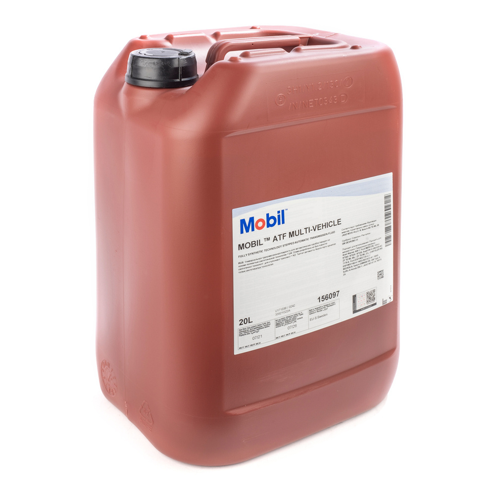 Масло Mobil ATF MULTI-VEHICLE трансмисс, синтетич.,(20л.), 1л