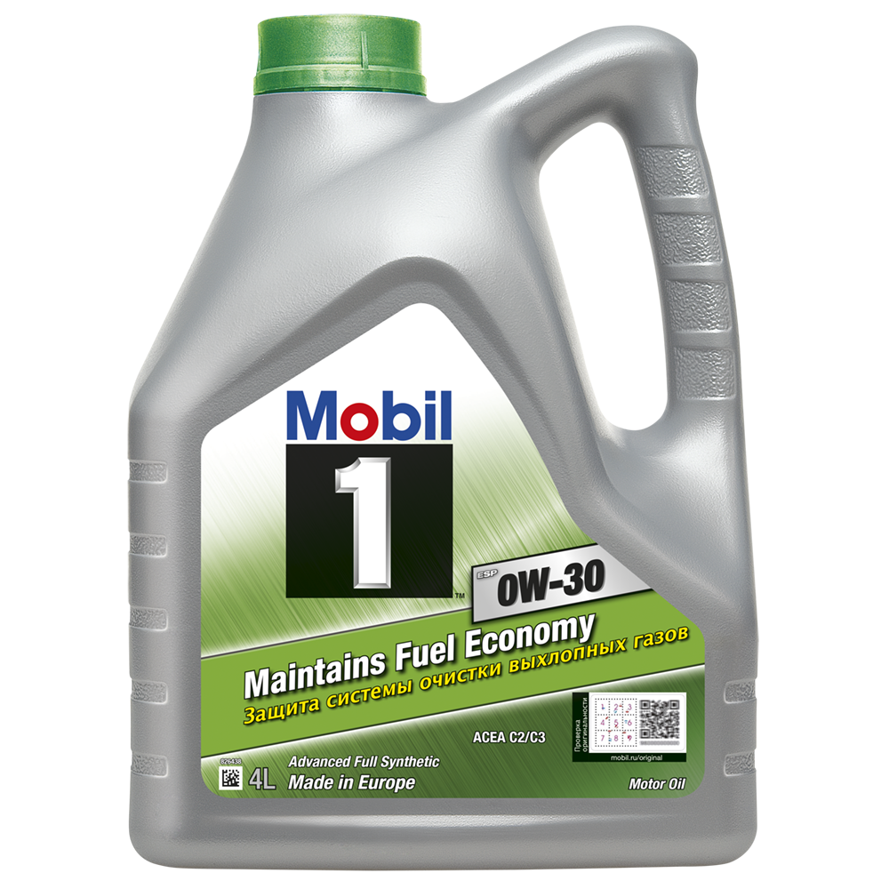 Масло Mobil 1 ESP 0W30 для а/м с сажевым фильтром (DPF) 4л