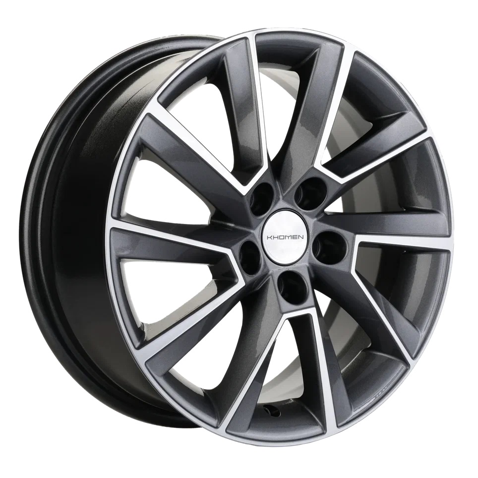 Диск KHW1507 (15_Polo) 6*15 40 5*100 57,1 GRAY-FP KHOMEN Wheels KHW103181